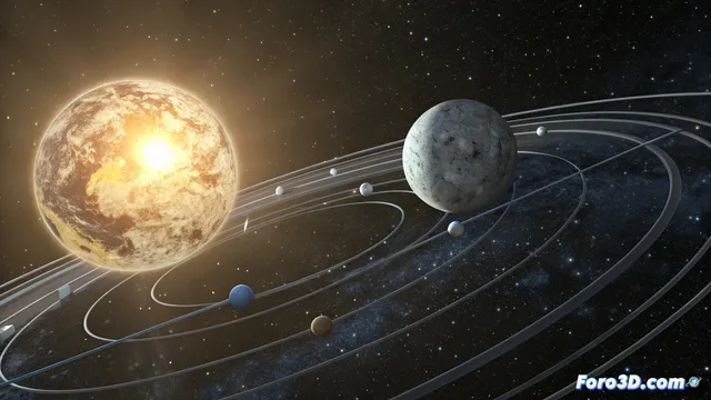 Cómo animar el movimiento orbital del sistema Tierra-Luna-Sol en Blender