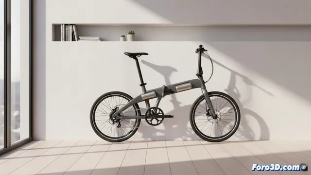 Así es la bicicleta eléctrica que se pliega como un acordeón