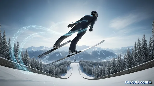 Cómo entrenan los saltadores de esquí con sensores