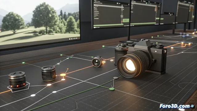 Cómo alternar entre cámaras en una animación de Blender