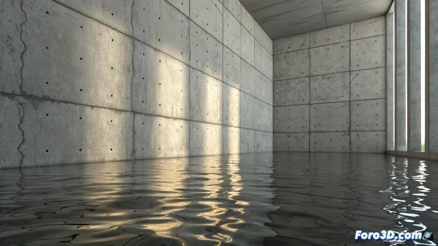 Conseguir reflejos de agua en una pared con Blender