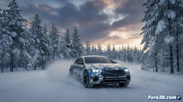 El primer suv eléctrico de amg se prueba en condiciones extremas