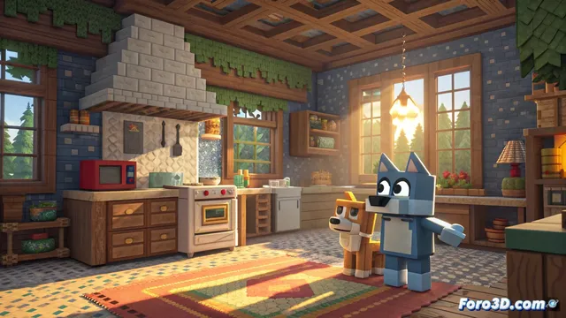 Minecraft Bedrock anuncia dlc oficial de la casa de Bluey