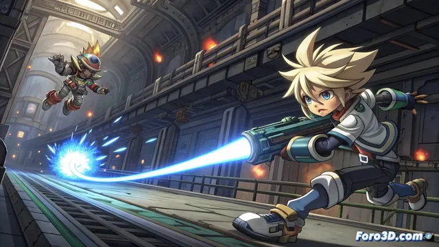 Nueva actualización gratuita para Azure Striker Gunvolt Trilogy Enhanced