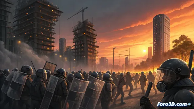 De la protesta al disturbio: el conflicto en la villa olímpica de Milán