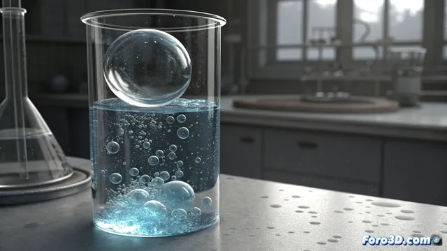 Simular una burbuja de aire en un tubo con el motor Fluid de Blender