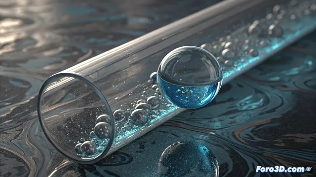 Simular una burbuja de aire en un tubo con Cinema 4D