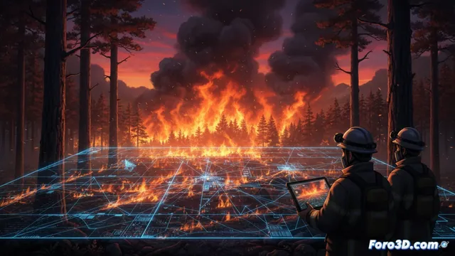 Un sistema de IA anticipa cómo avanza un incendio forestal