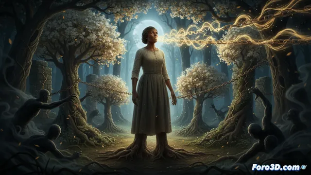 Una animación 3d representa a Sojourner Truth como un gigante gentil