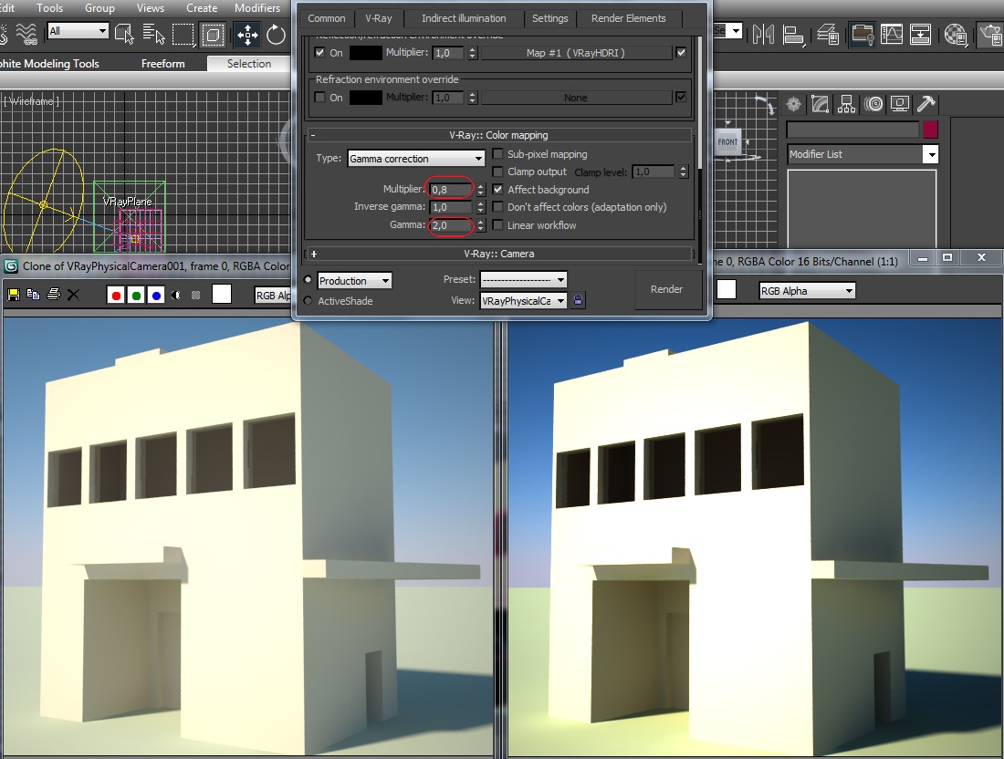 Iluminacion exterior y efectos adicionales