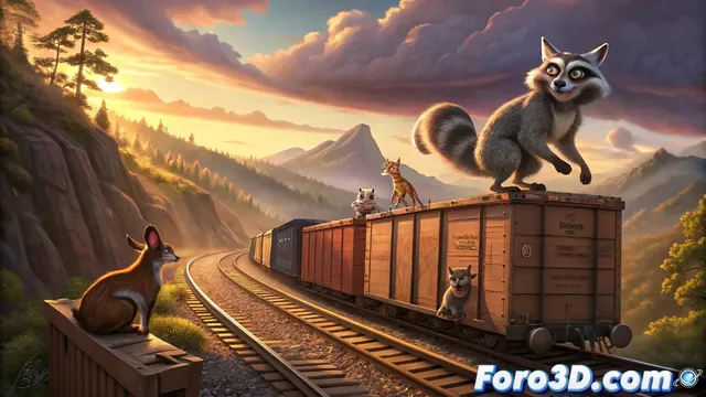 Animales al tren una aventura animada sobre mascotas