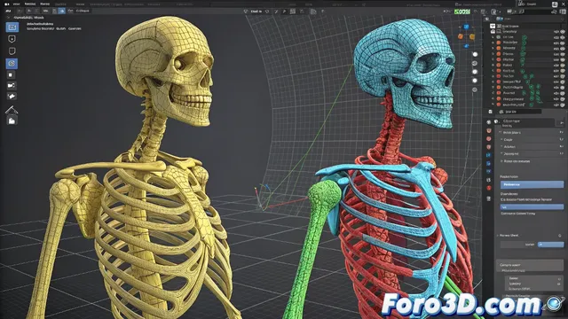 Cómo cambiar el color de los controles en Blender para mejorar la visibilidad del rig