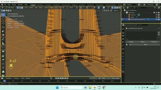 Alargar una pieza 3D en Blender sin perder precisión