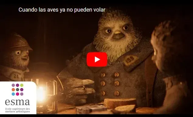 Cuando las aves ya no pueden volar cortometraje de la Primera Guerra Mundial