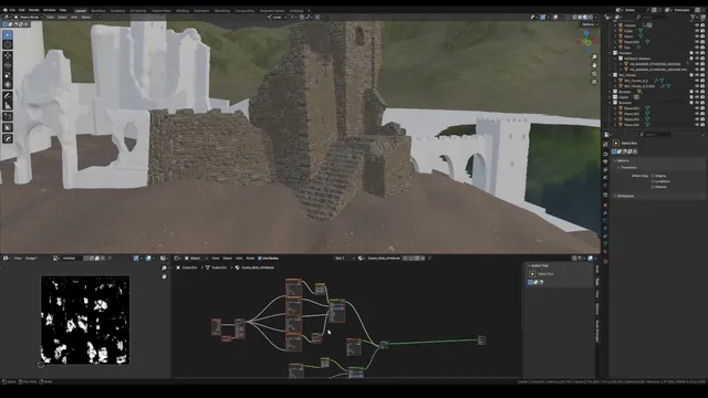Cómo modelar y texturizar las ruinas de un castillo en Blender