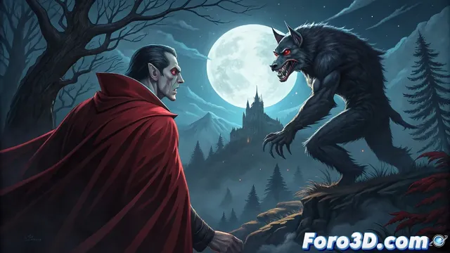 Eterno conflicto entre Drácula y el Hombre Lobo