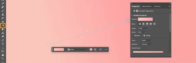Editar degradados de color en Adobe Photoshop