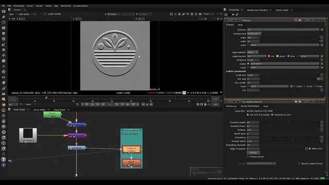 Efectos de iluminación de contorno en 2D para Foundry Nuke