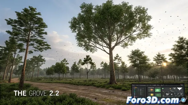 The Grove 2.2 mejora la creación de vegetación 3D profesional
