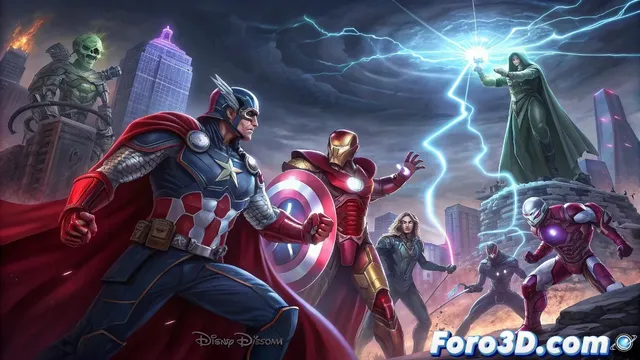 Avengers y villanos se alían contra Doom
