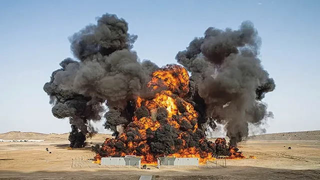 Cómo se hizo la explosión más grande en la historia del cine