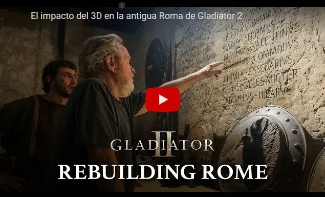 La importancia del 3D en las batallas y la Roma antigua de Gladiator 2