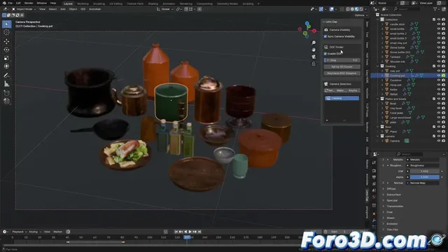 Lens Cap es una extensión para mejorar el control de cámaras en Blender
