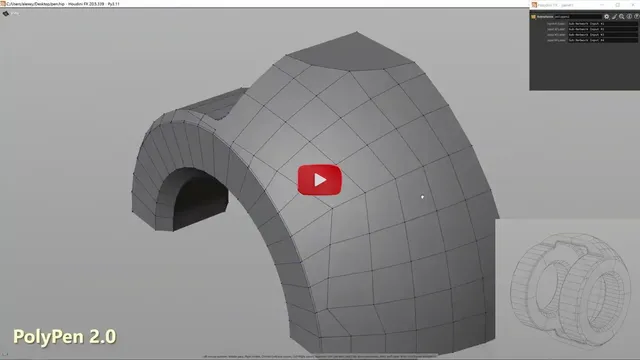 Modeler 2025 mejora la retopologia y edición de superficies en Houdini