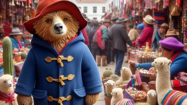 Paddington en Perú es una obra de arte visual