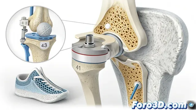 Implante de rodilla personalizado con tecnología 3D