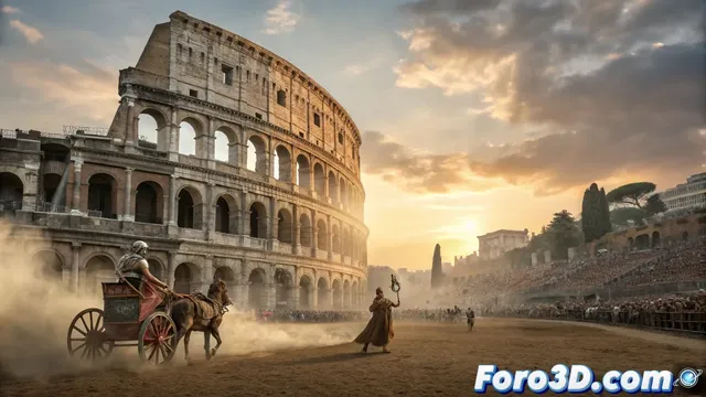 La reconstrucción digital de la antigua Roma en televisión