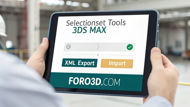 SelectionSet Tools gestiona conjuntos de modelos 3D en 3ds Max