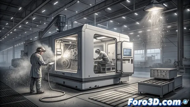 Seguridad para postproceso de impresión 3D metálica