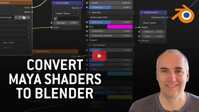 Convertir shaders entre Blender y Autodesk Maya