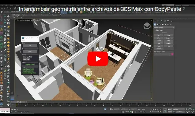 Intercambiar geometría entre archivos de 3DS Max con CopyPaste