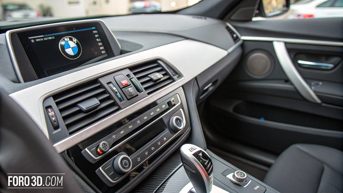 Consola central impresa en 3D para coches BMW