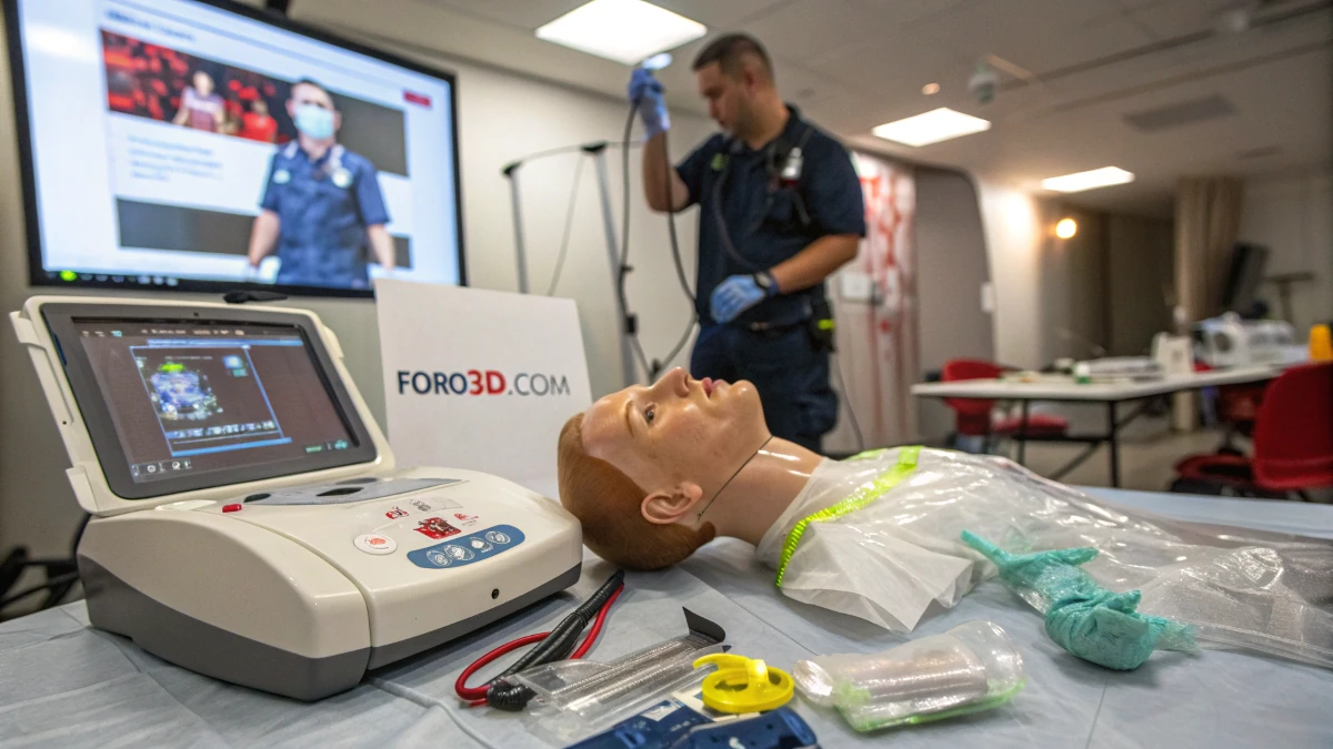 Dispositivo 3D de entrenamiento para paramédicos