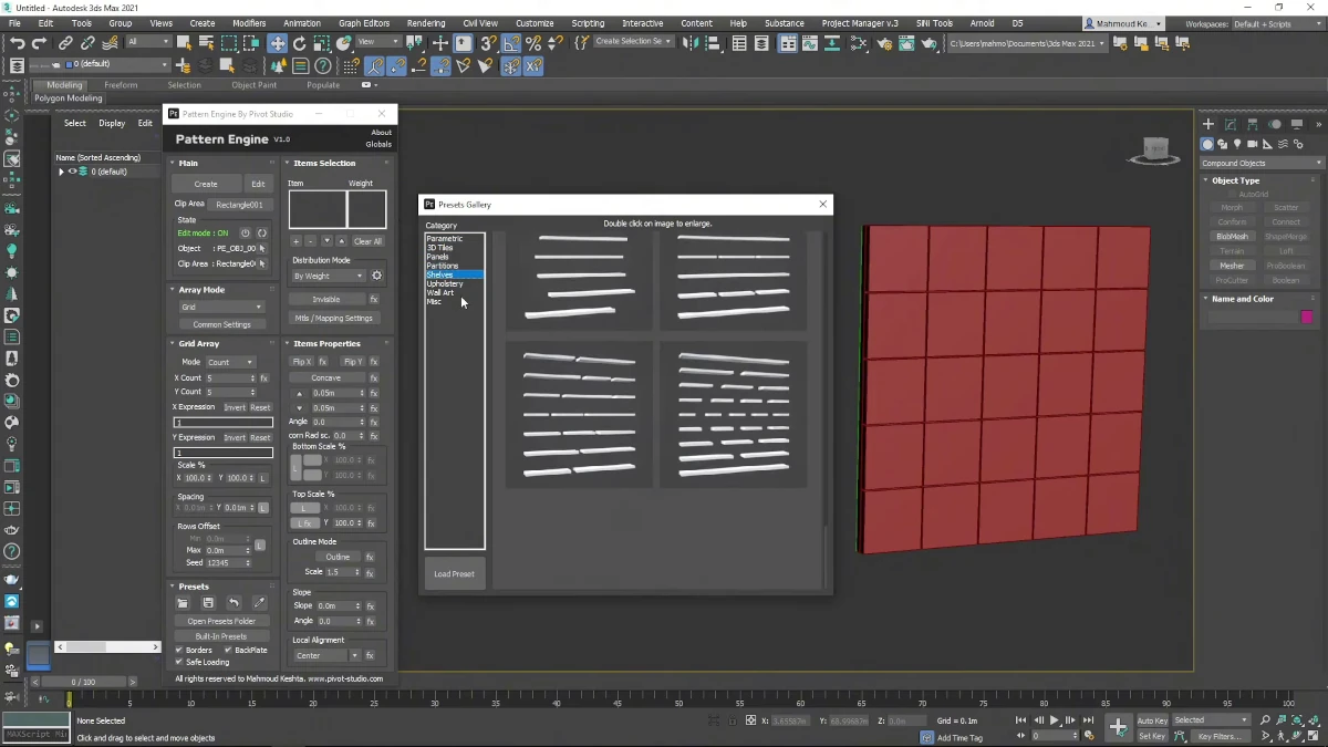 Automatizar paneles procedurales en 3ds Max