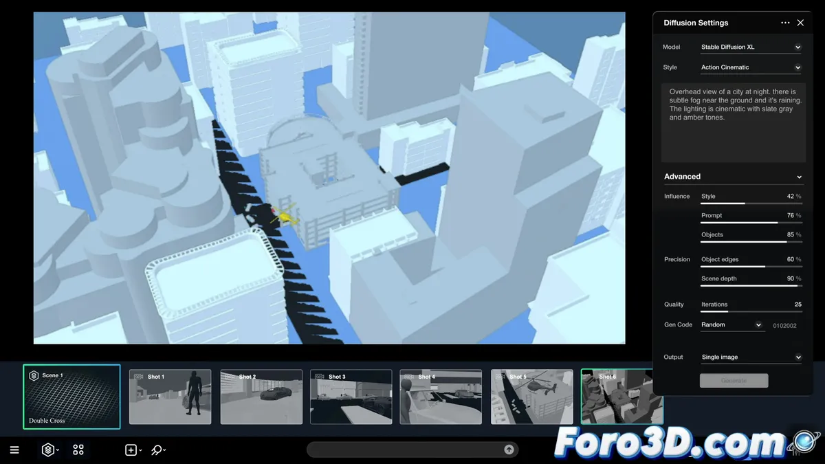 Una interfaz intuitiva para crear mundos 3D interactivos en el navegador con inteligencia artificial y colaboración en tiempo real.