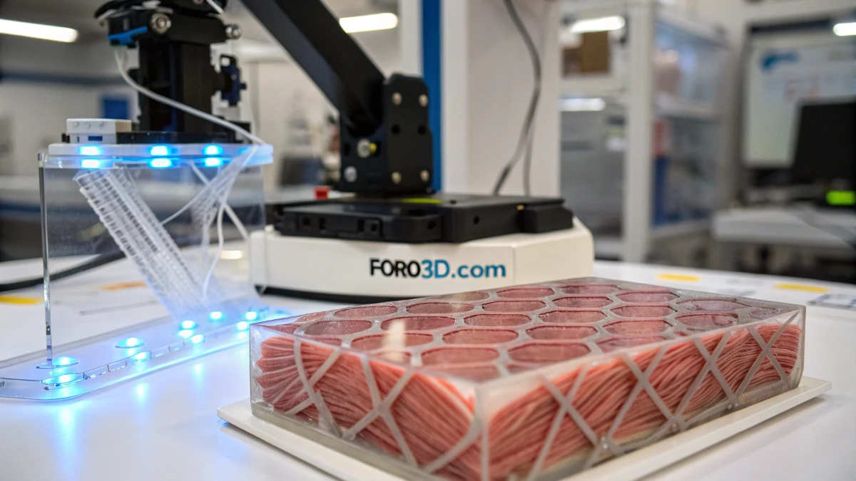 Tejido muscular artificial impreso en 3D para robótica biohíbrida