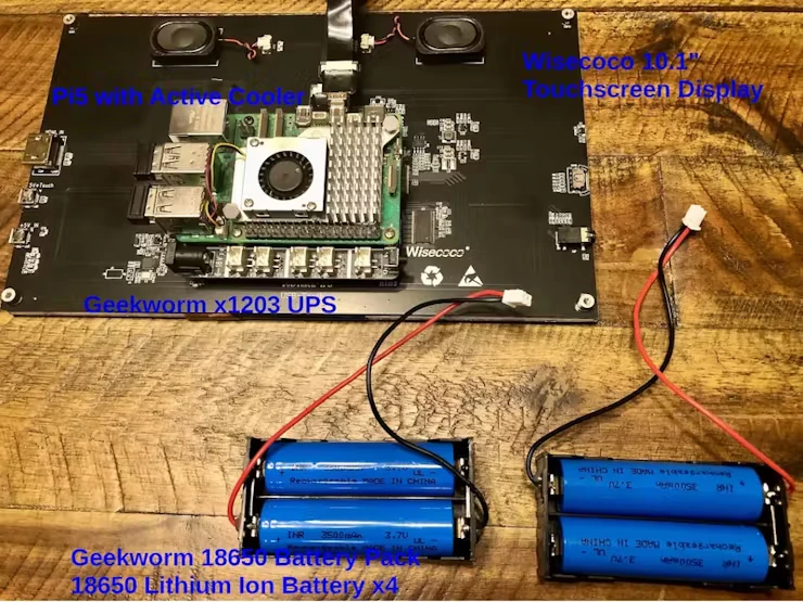 Ordenador portátil impreso en 3D para Raspberry Pi 5