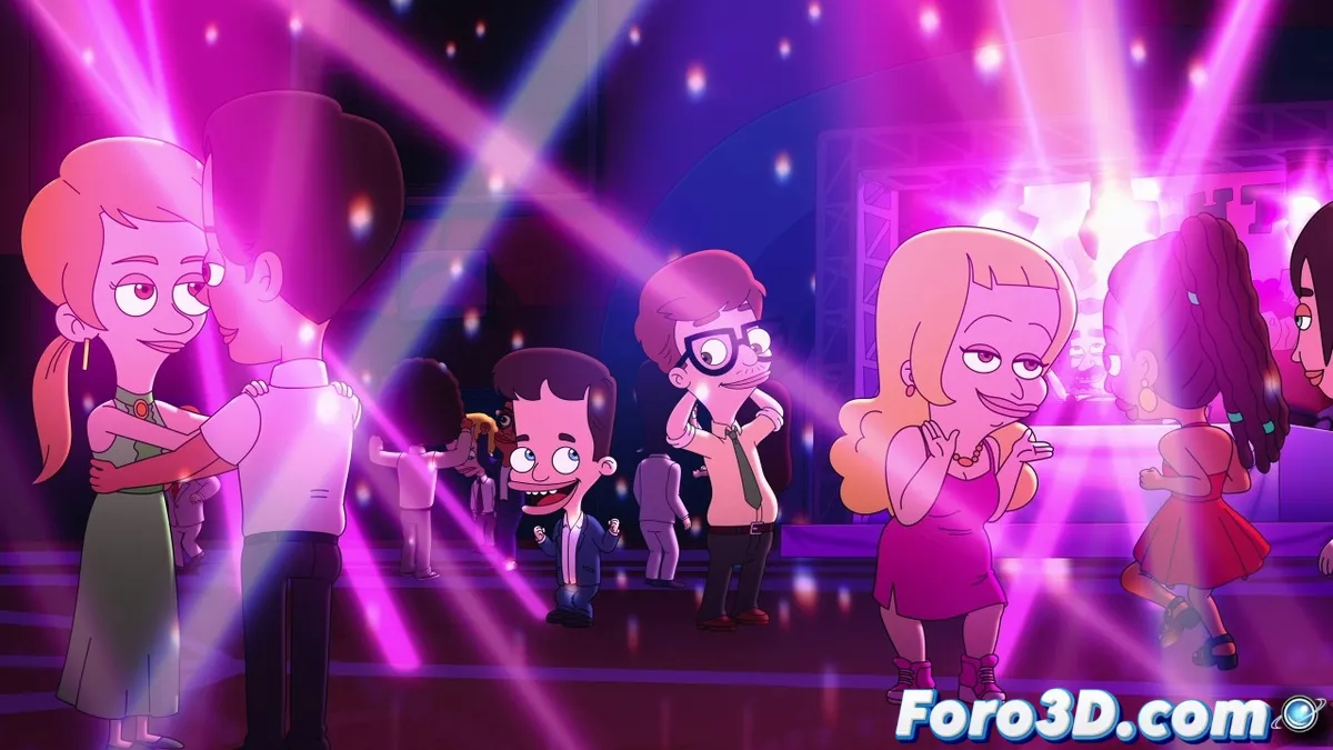 Imagen promocional de la última temporada de Big Mouth, destacando a los personajes principales y el elenco estelar que da vida a la serie animada.