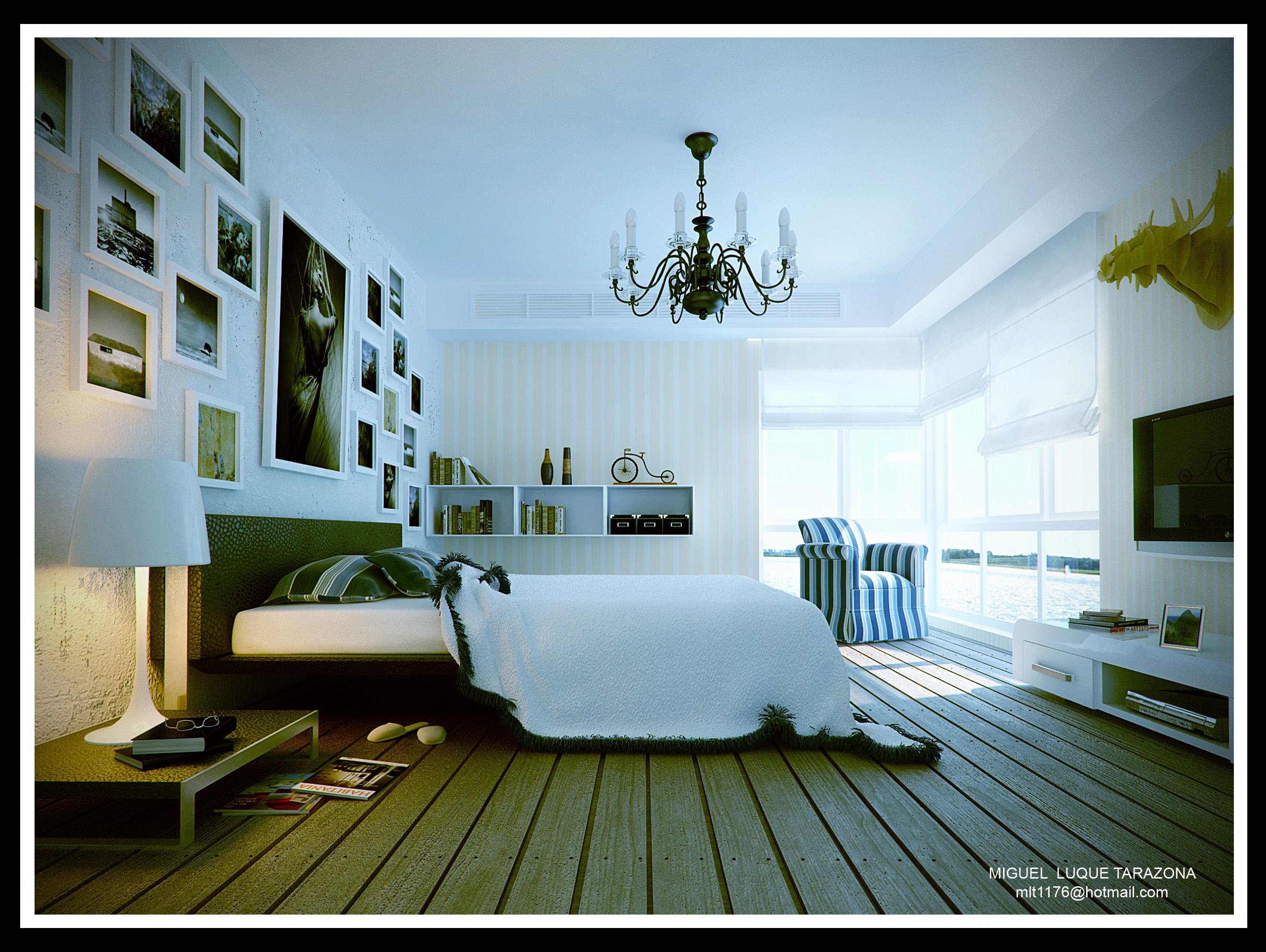 Dormitorio en la playa