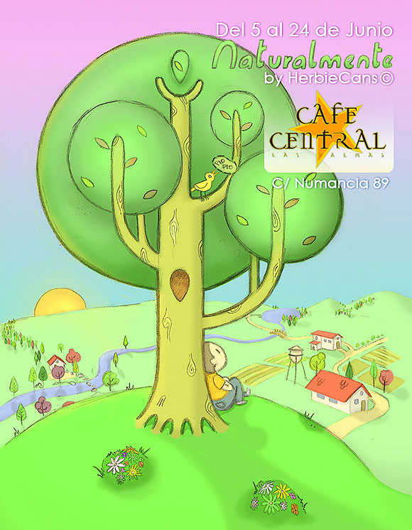 'Naturalmente', la nueva exposición de HerbieCans del 5 al 24 de junio en CaféCentral -yesland_cartel.jpg