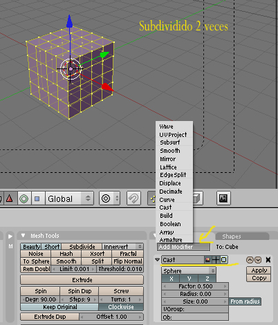 Deformación de los objetos con el Modifier Cast en blender -cast01.jpg
