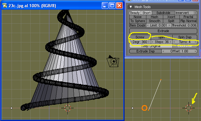 Crear muelles tornillos y otros objetos con Screw con Blender Crear muelles tornillos y otros objetos con screw-23.jpg
