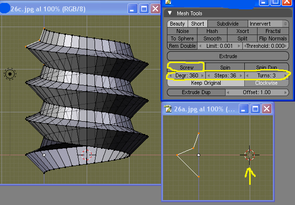 Crear muelles tornillos y otros objetos con Screw con Blender Crear muelles tornillos y otros objetos con screw-26.jpg