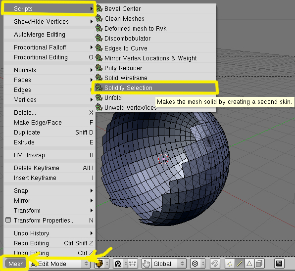 Solidify Selection convierte un objeto en solido en blender Solidify selection convierte un objeto en solido-solidify1.jpg