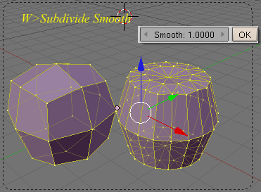 Opciones de subdivisión de los objetos en modo edición con la tecla W Subdivide en blender 3d -w06.jpg