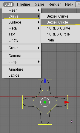 Como conseguir dar forma a un objeto con curvas Bezier en blender 3d -taper01.jpg